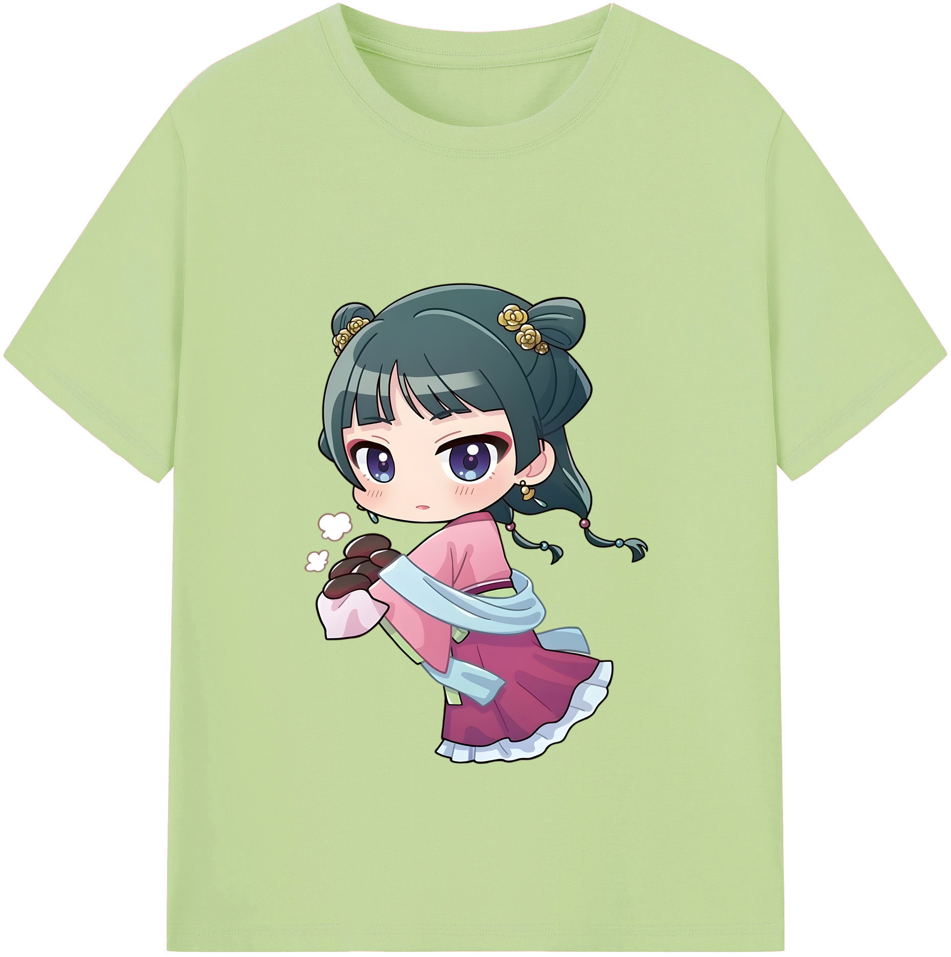 （画像用） 薬屋のひとりごと The Apothecary Diaries 綿100％半袖Tシャツ（フロントプリント）